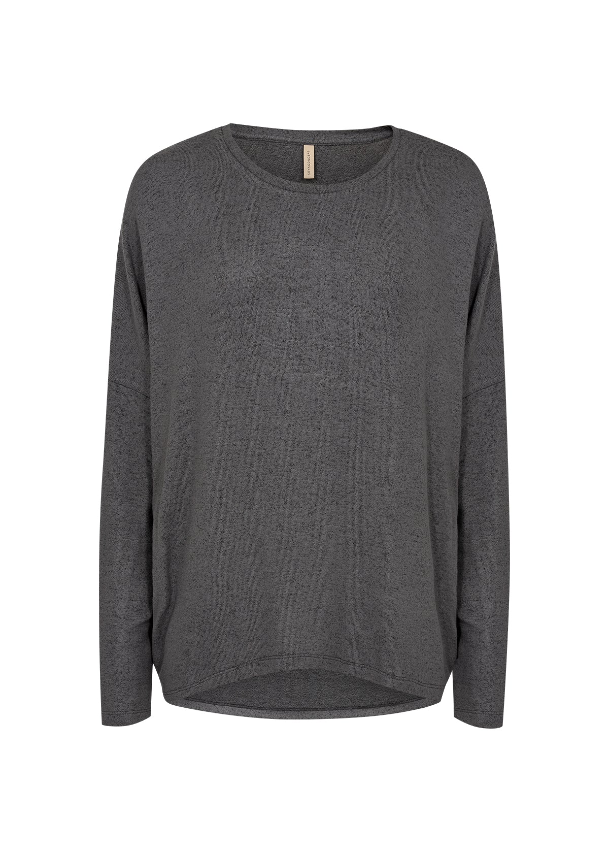 Biara Round Neck Jumper - Dark Grey