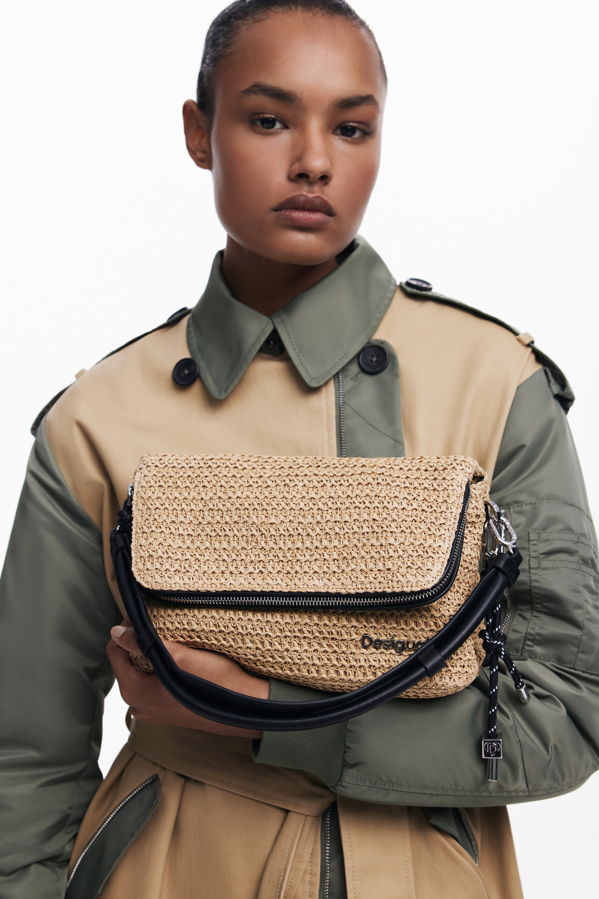 Woven Handbag - Sand