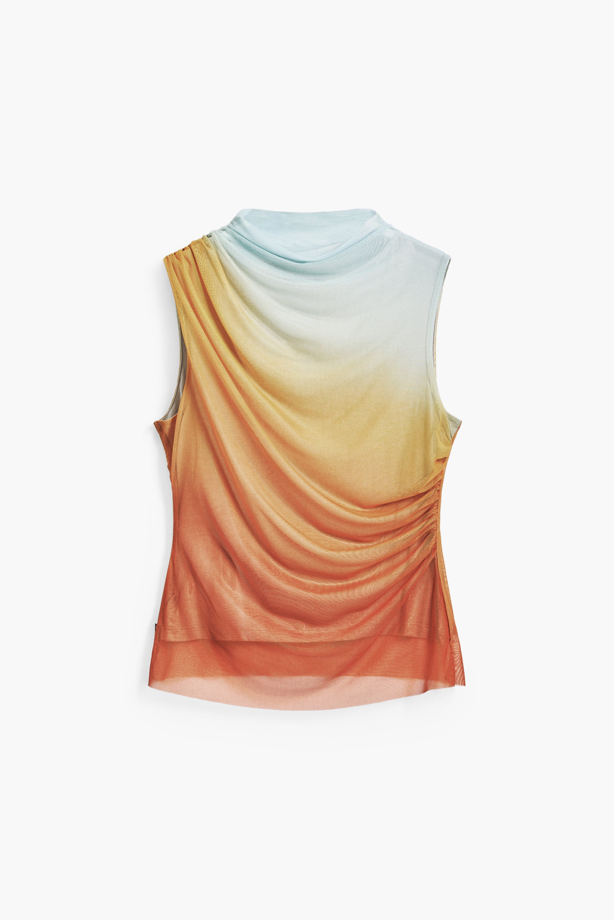 Ruched Top - Orange