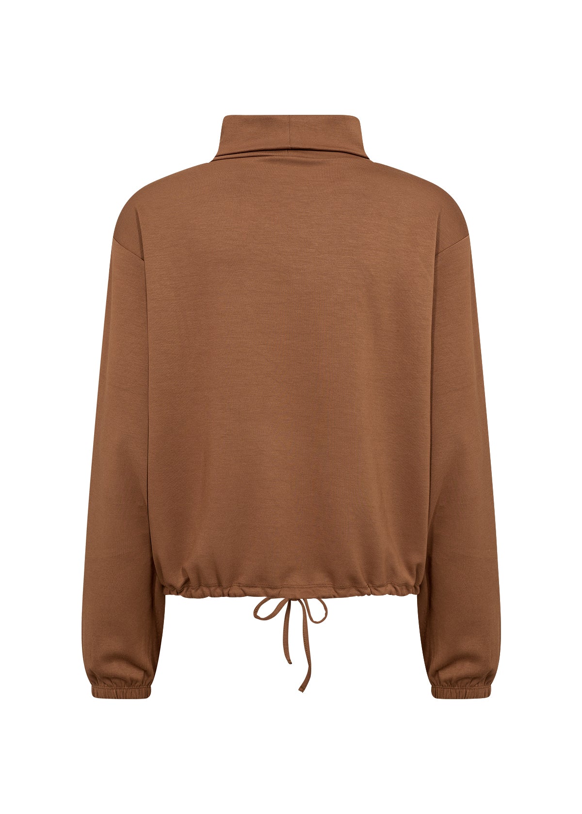 Relaxed Banu Roll Neck Top - Toffee