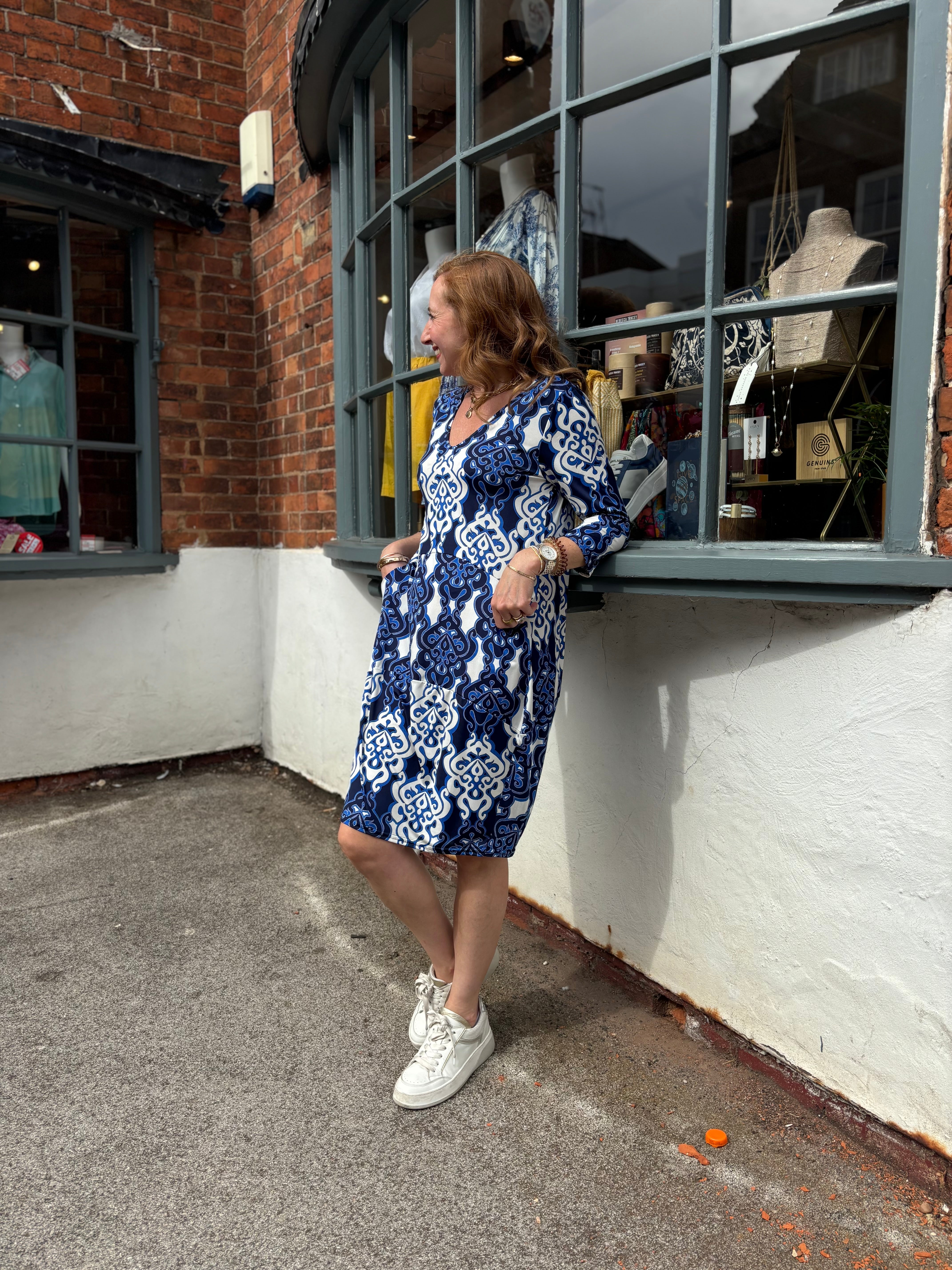 Cinema Dress in Blue