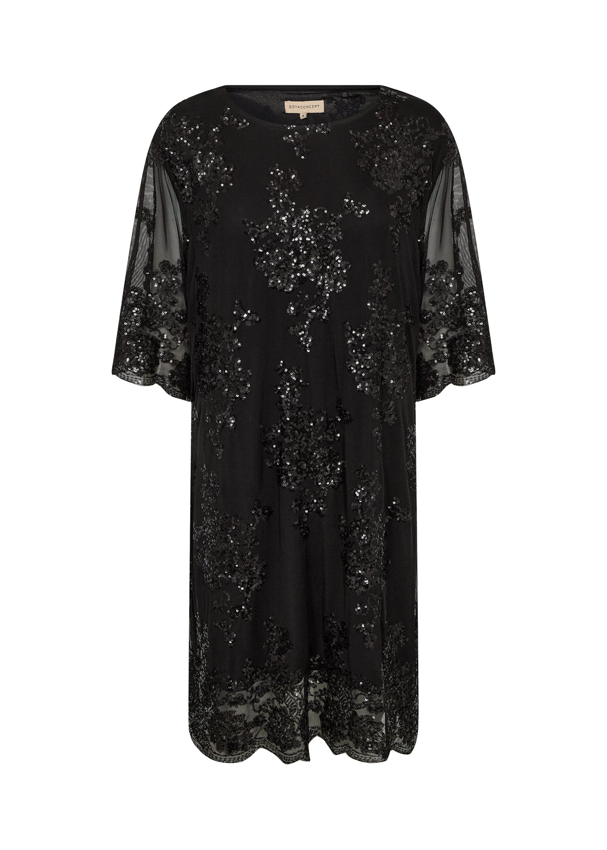 Aube Sequin Dress - Black