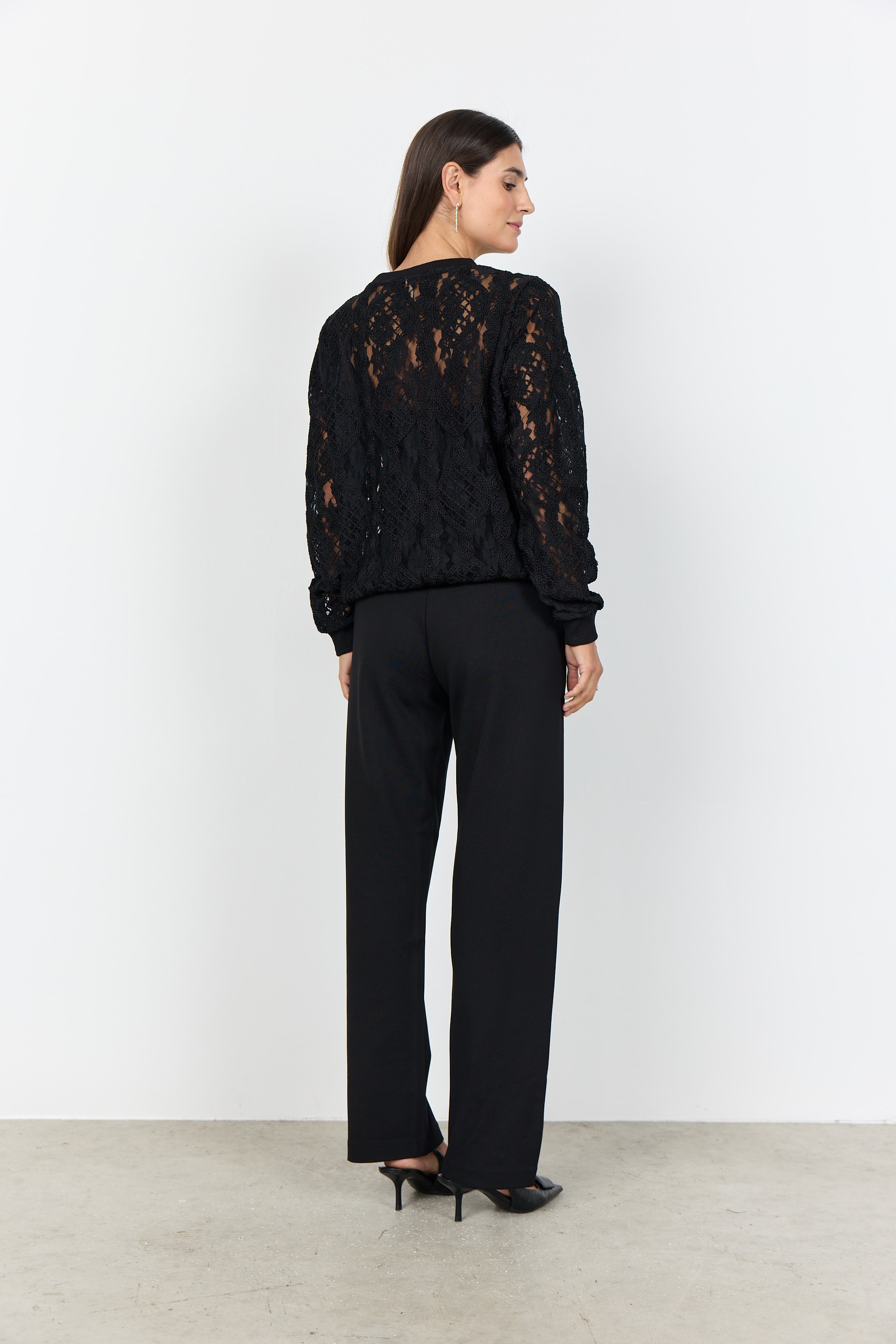 Alham Lace Top - Black