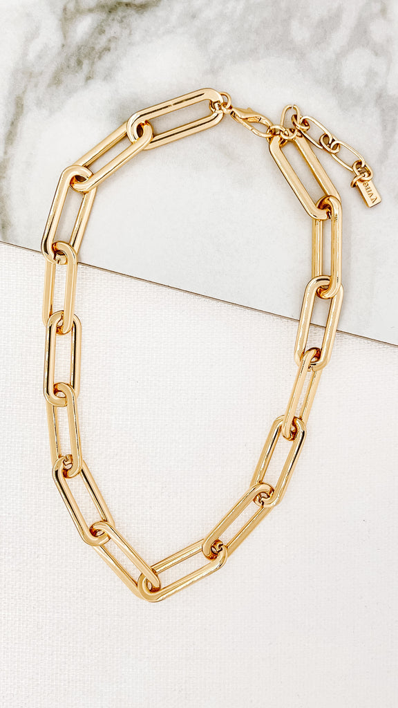Short Chain Necklace in Gold