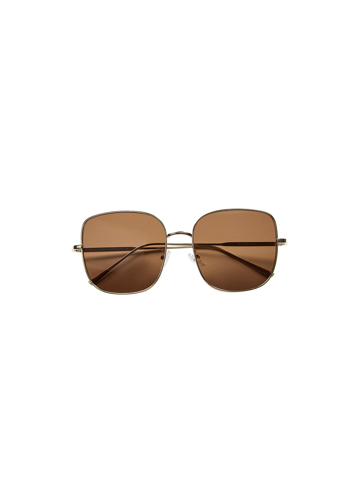 Oversized Sunglasses - Gold