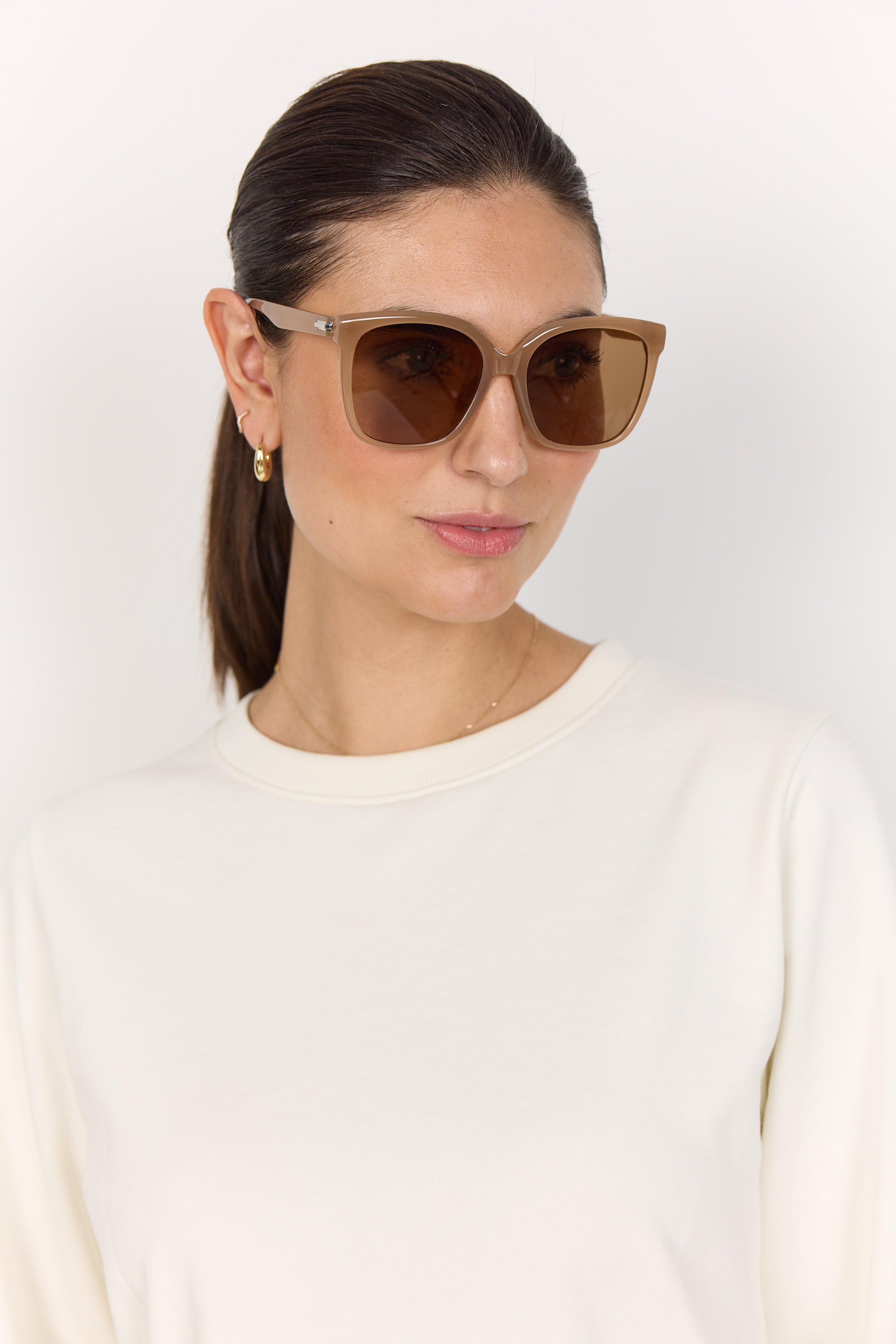 Oversized Sunglasses - Brown