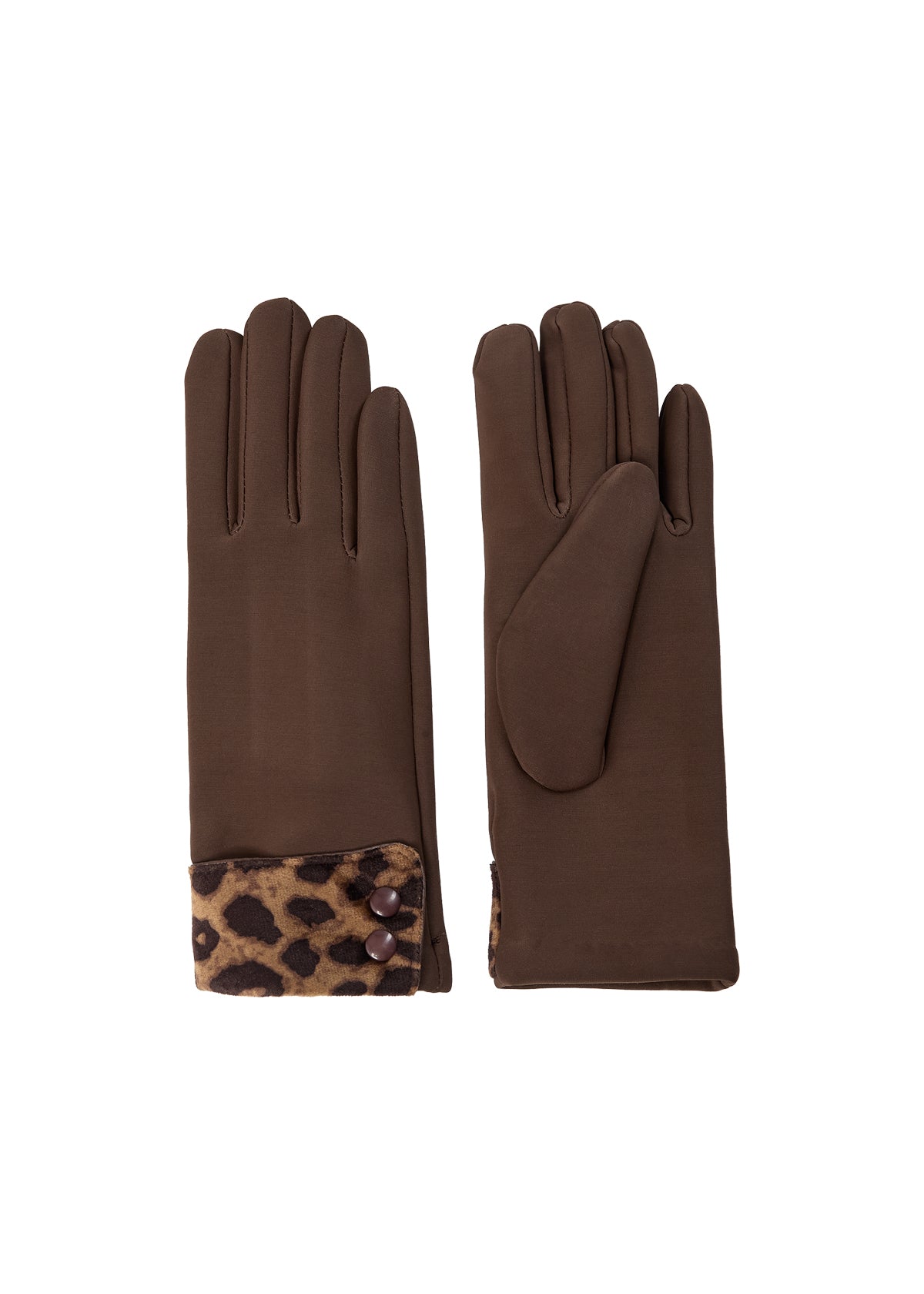 Nie Gloves - Chocolate/Animal Print