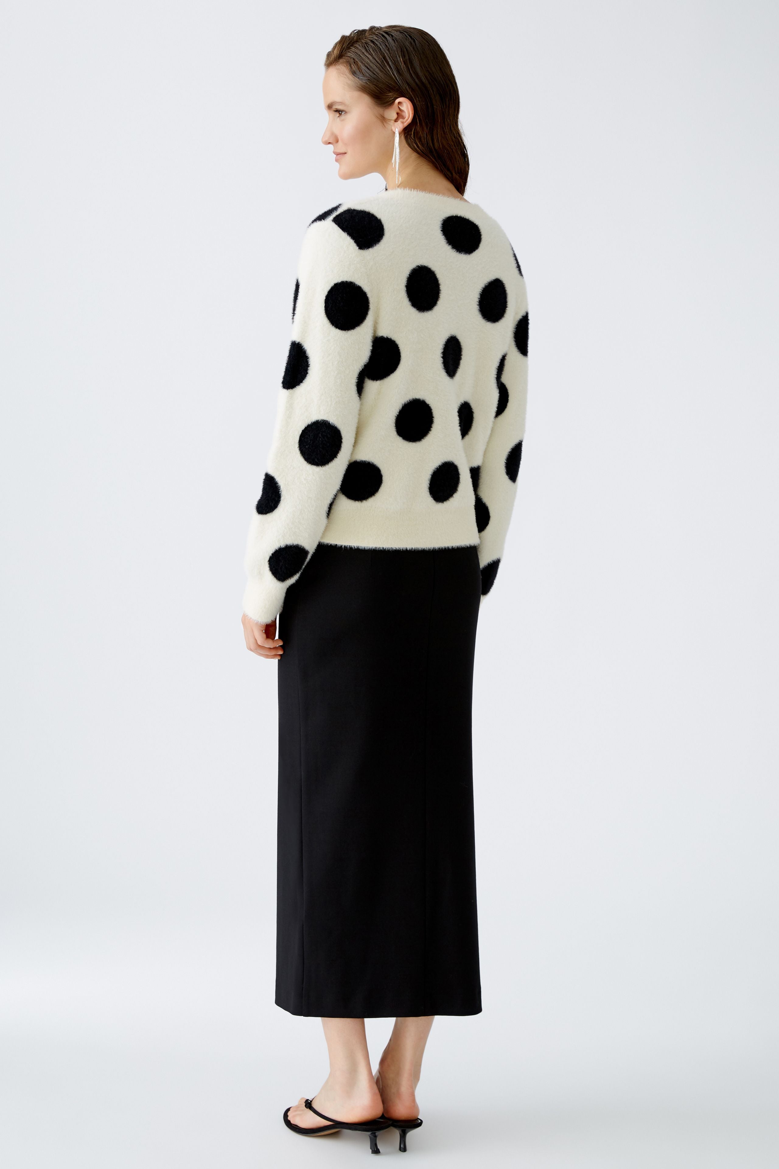 Polka Dot Jumper - Off White/Black