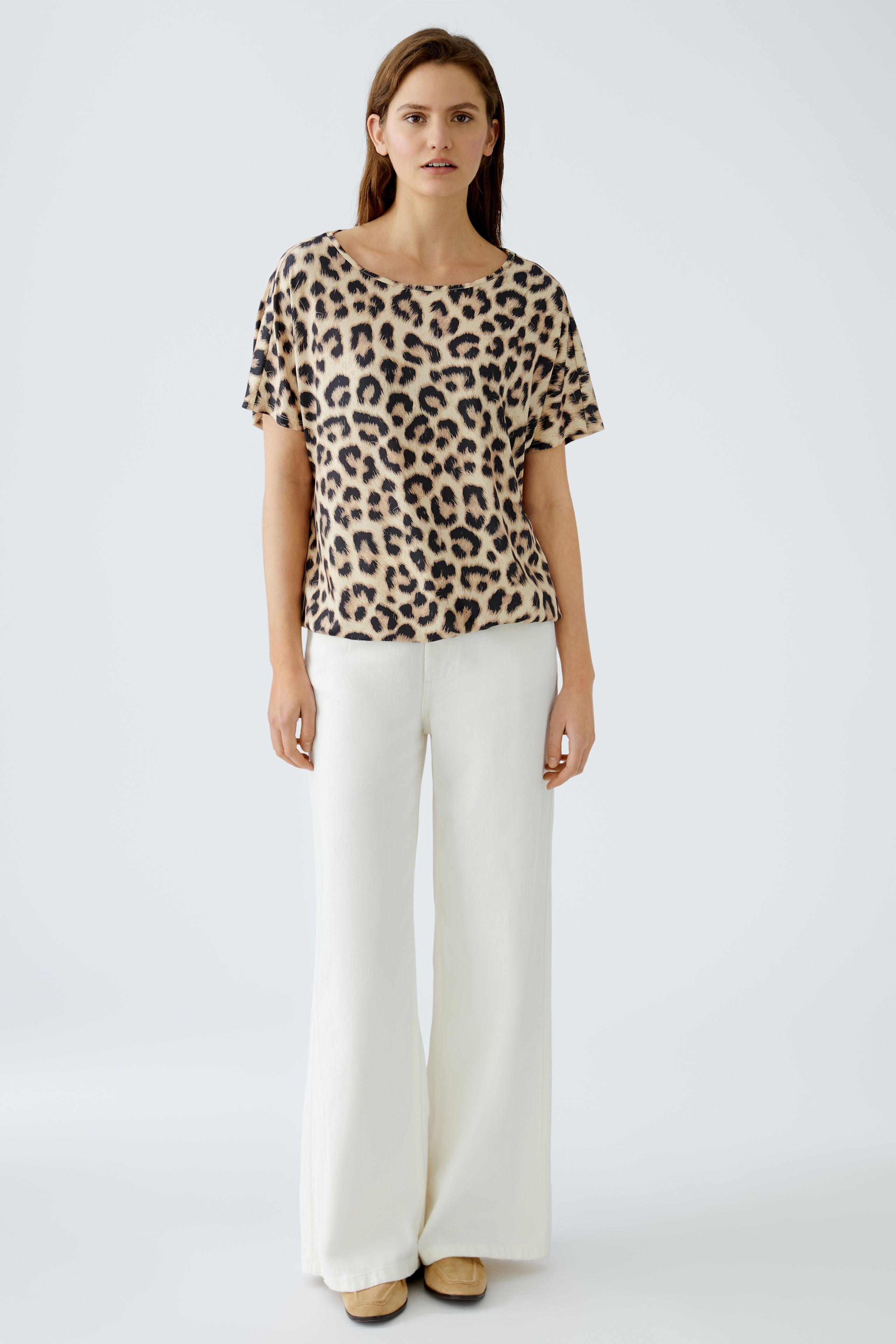 Drawstring Top - Leopard Print