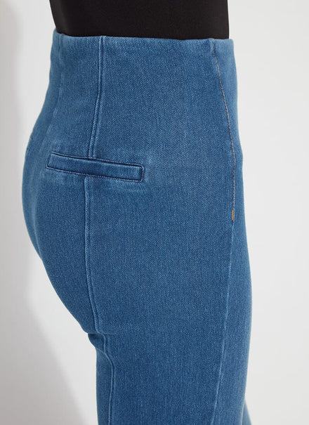 Wide Leg Pull on Jean - Mid Wash