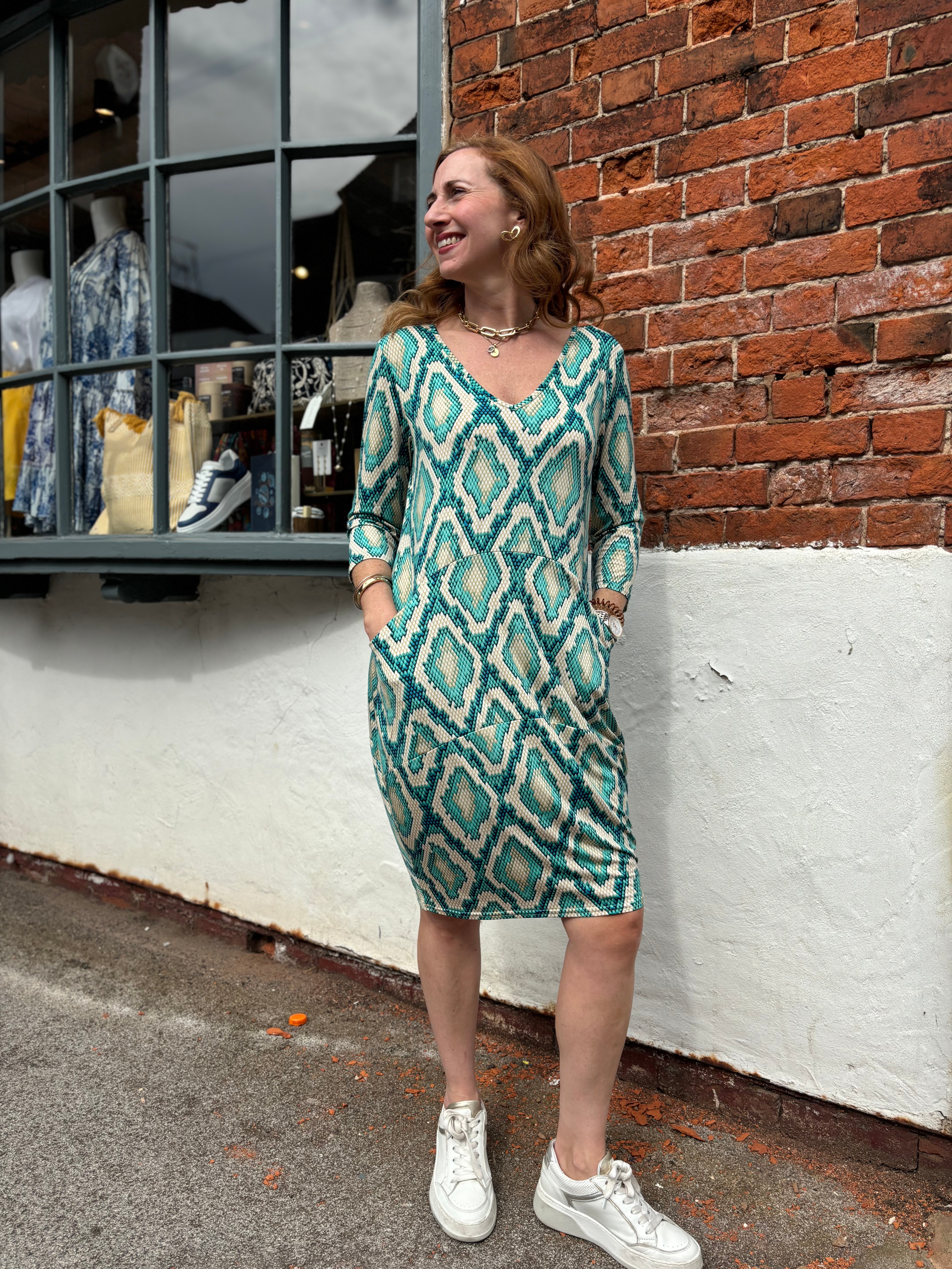 Cinema Dress in Teal