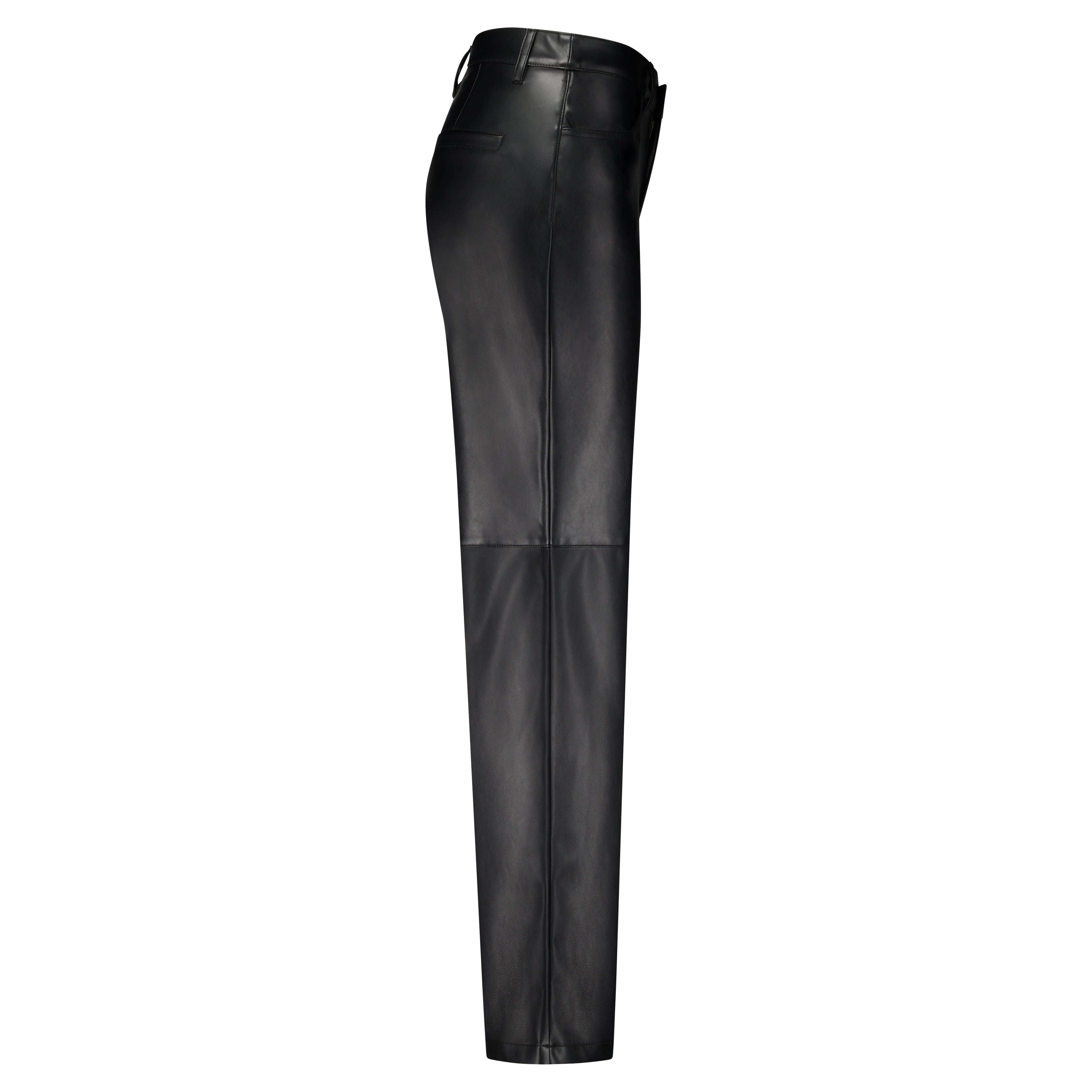 Colette Faux Leather Trousers - Black