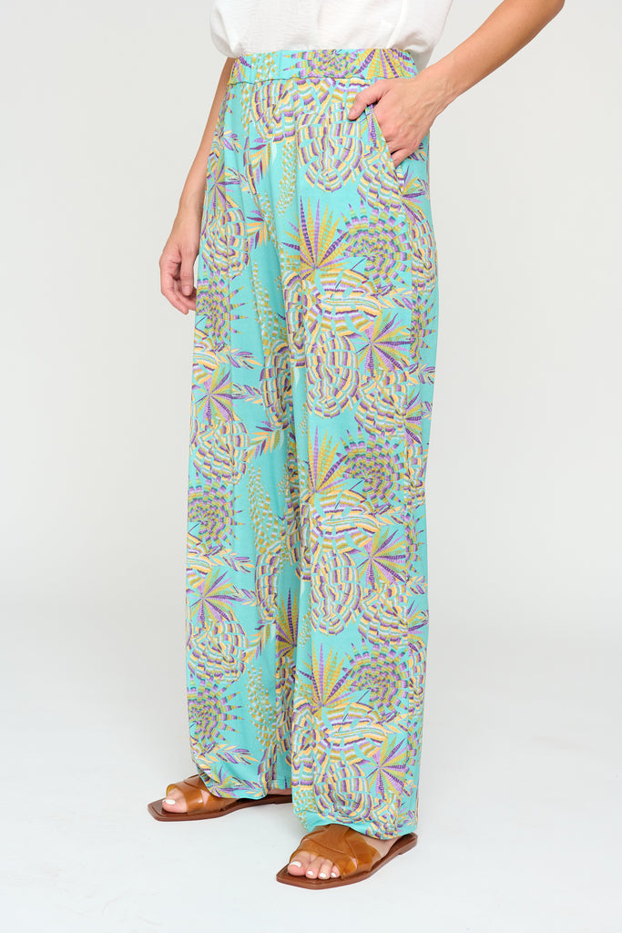 Bedelia Trousers in Turquoise