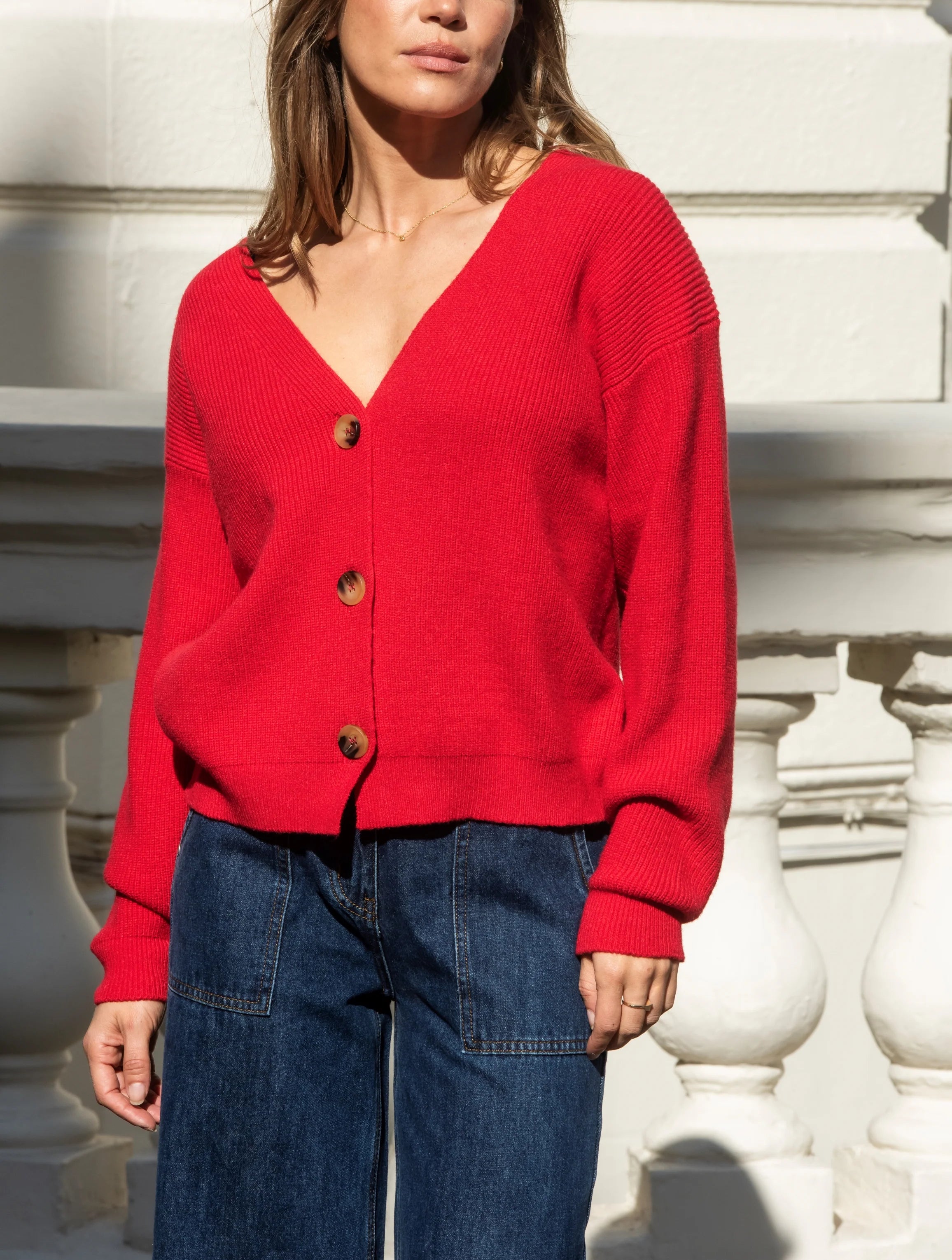 Cass Cardigan - Red