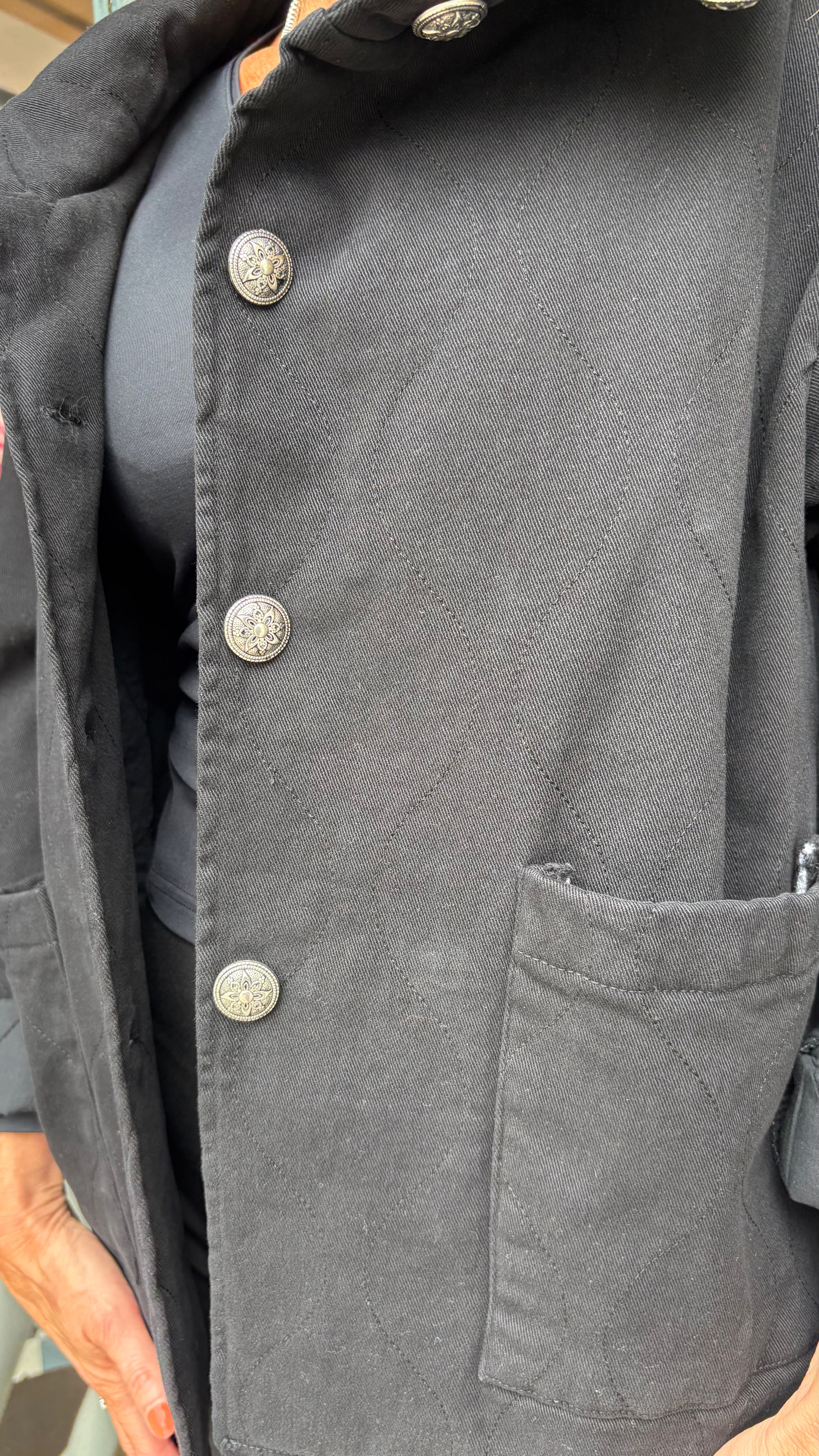 Quilted jacket - Black