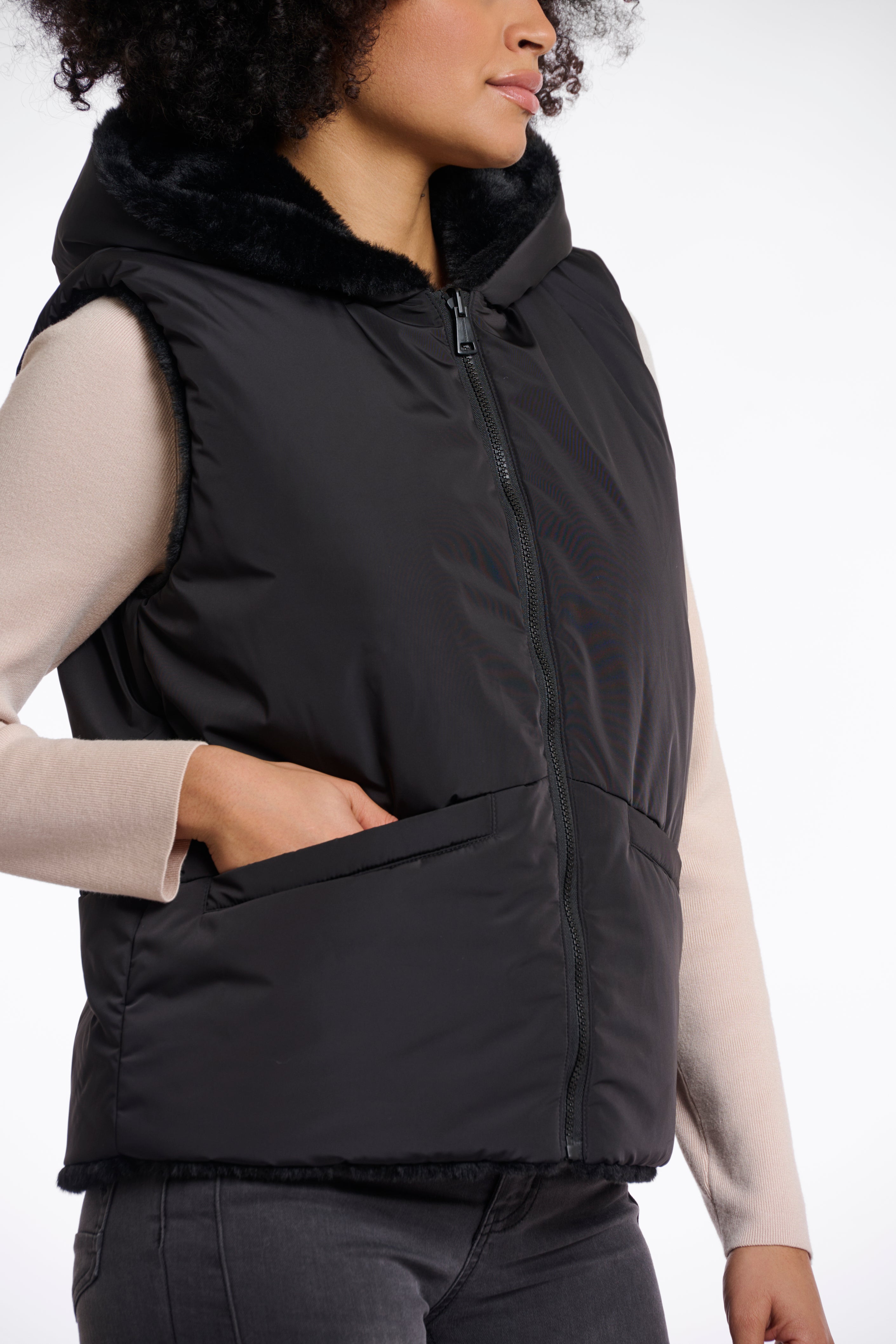 Reversable Hiddo Gilet - Black