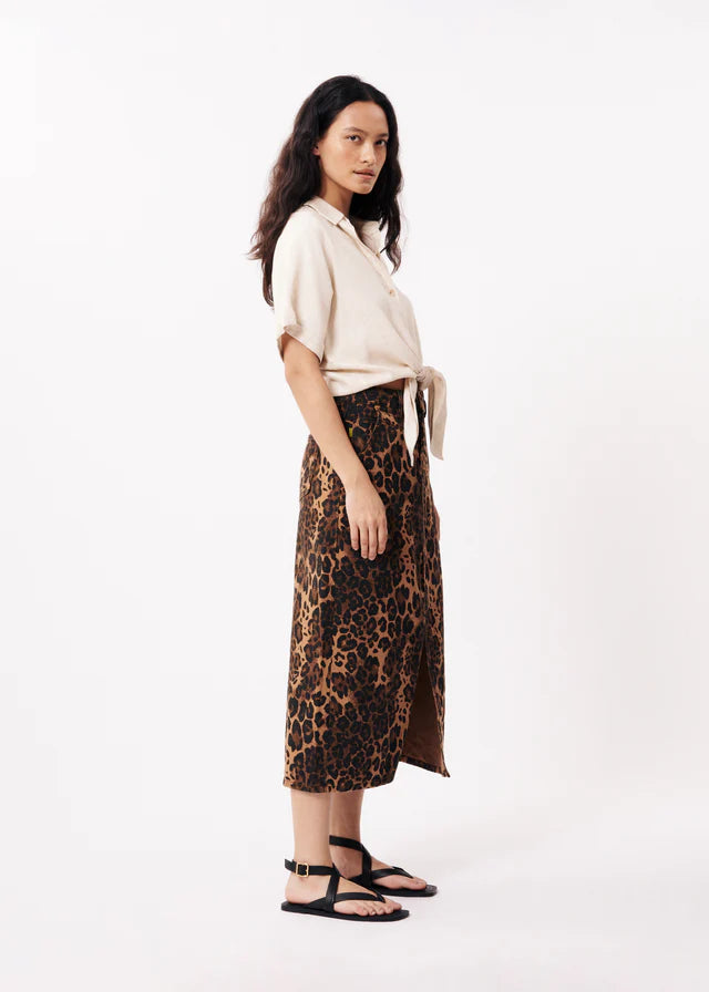 Nassia Skirt in Leopard