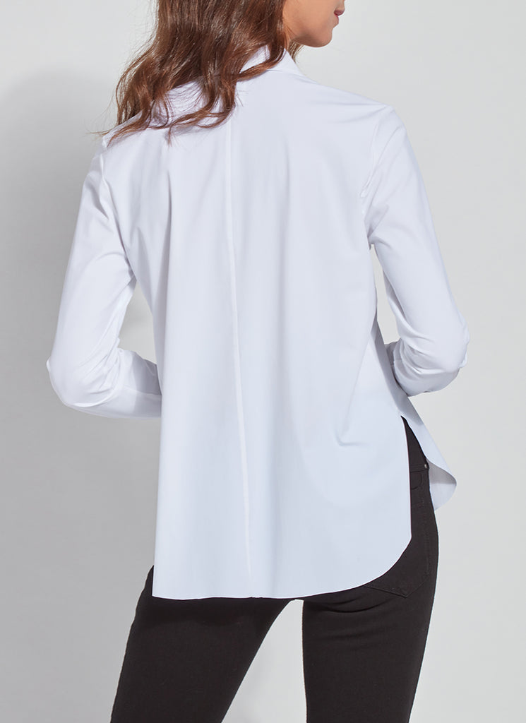 Connie Slim Shirt in White