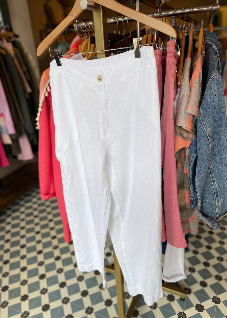 Linen Trousers in White