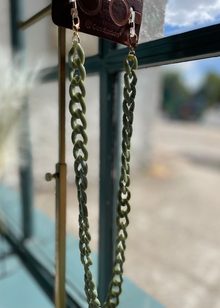 Chunky Glasses Chain in Sage